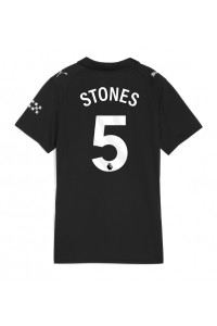 Fotbalové Dres Manchester City John Stones #5 Dámské Venkovní Oblečení 2025-26 Krátký Rukáv